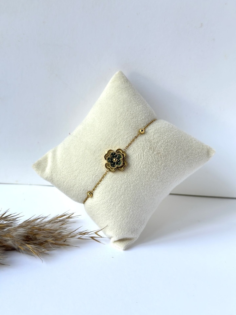 Emerald Bloom Bracelet
