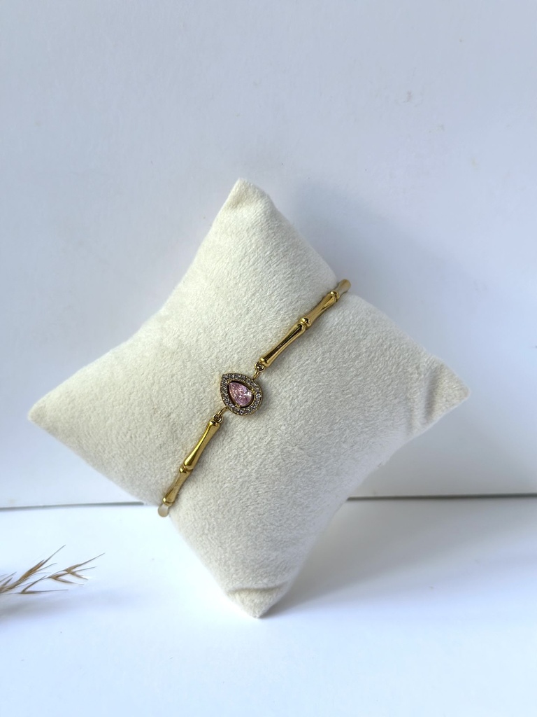 Blush Teardrop Bracelet