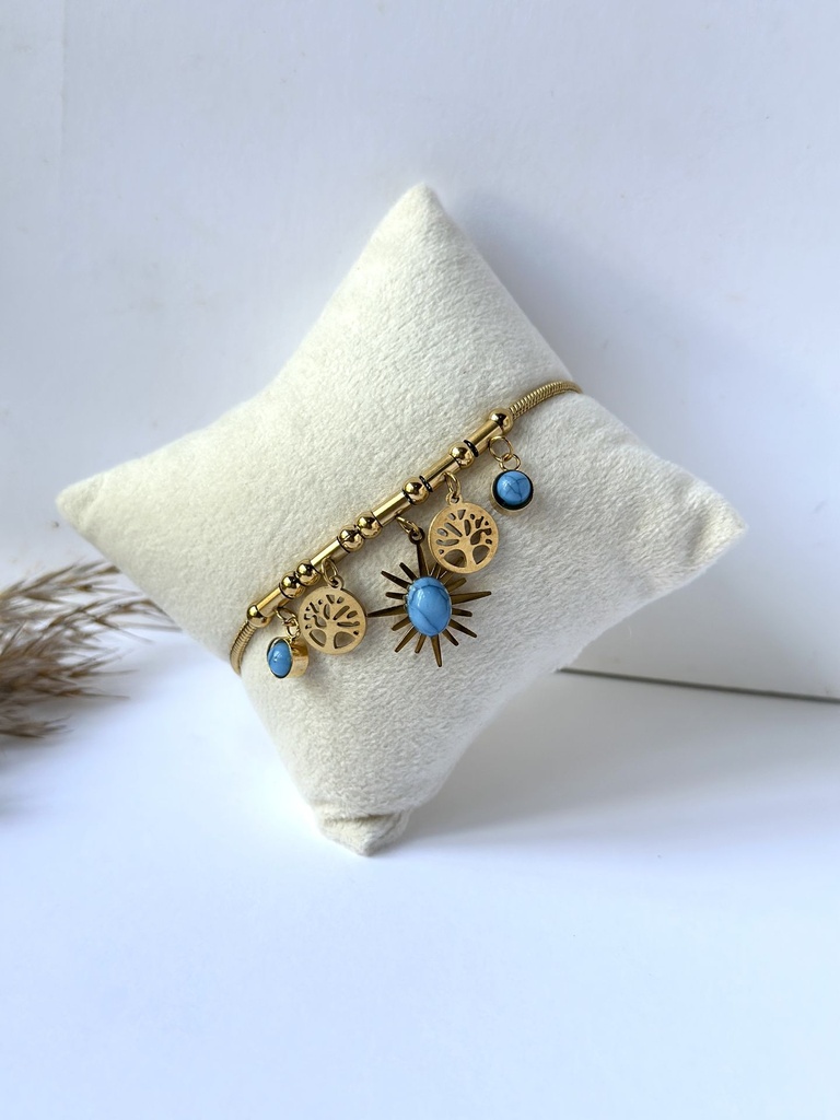Celestial Turquoise Charm Bracelet