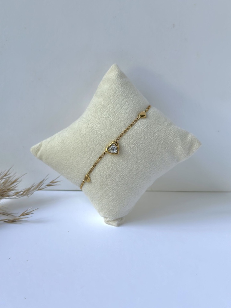 Golden Heart Spark Bracelet