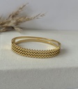 Golden Weave Cuff Bangle