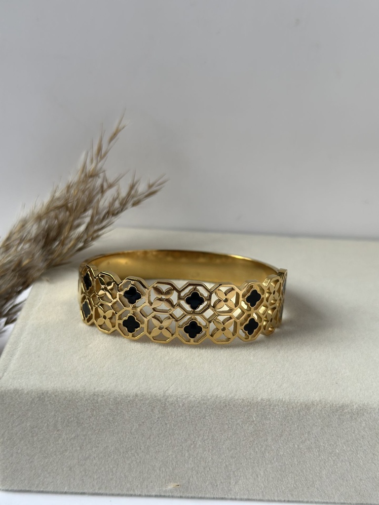 Midnight Mosaic Cuff Bangle