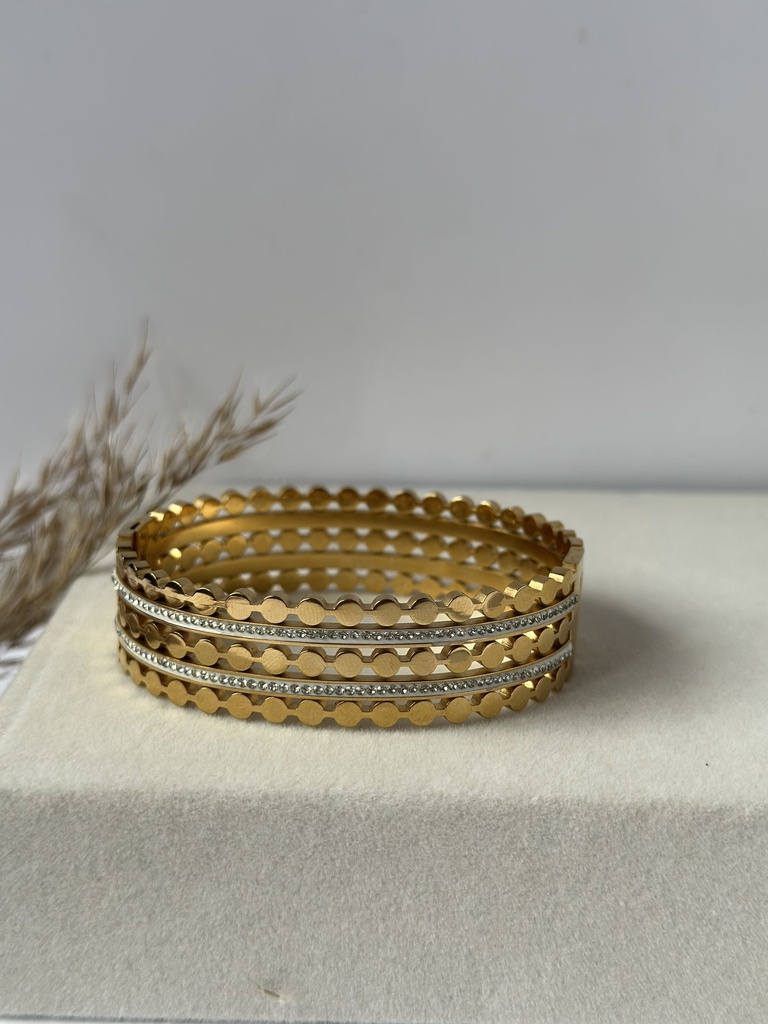 Crystal Halo Luxe Bangle