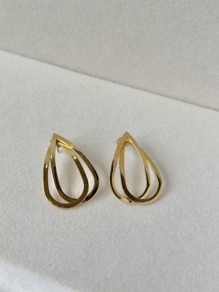 Double Tear Drop Earrings