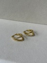 Luna Crystal Hoop Earrings