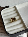Golden wave ring