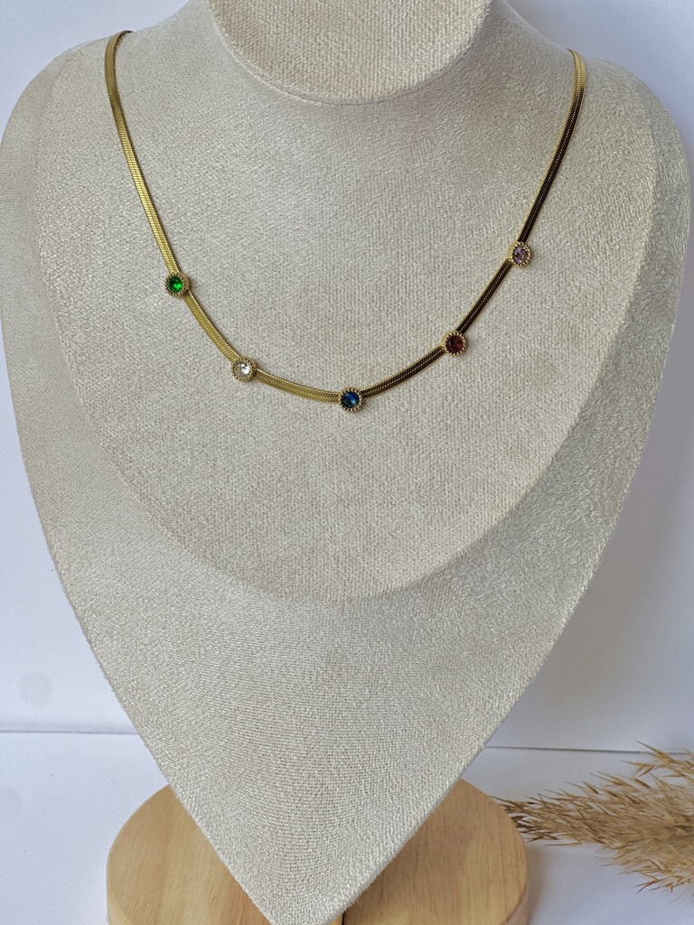 Aurora Rainbow Snake Chain