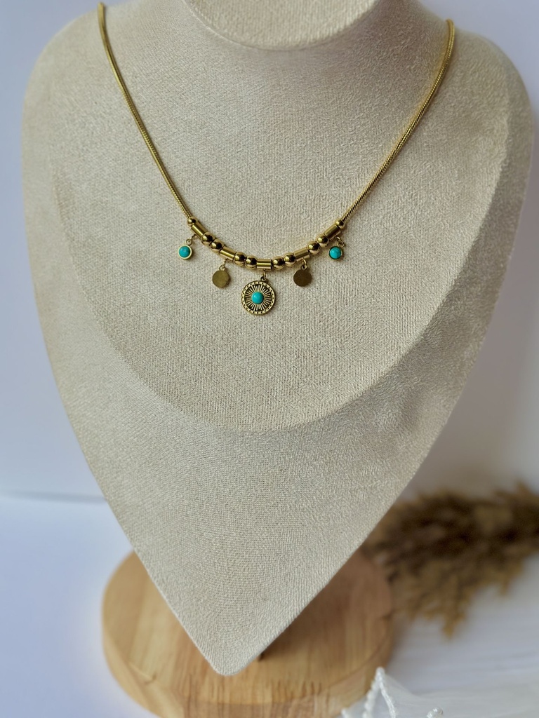 Turquoise Charm Necklace