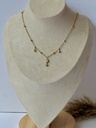 Crystal Drop Charm Necklace