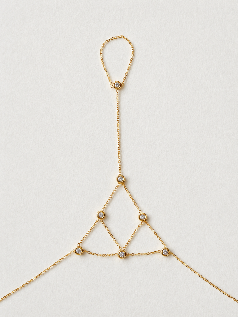 Celeste Crystal Hand Chain