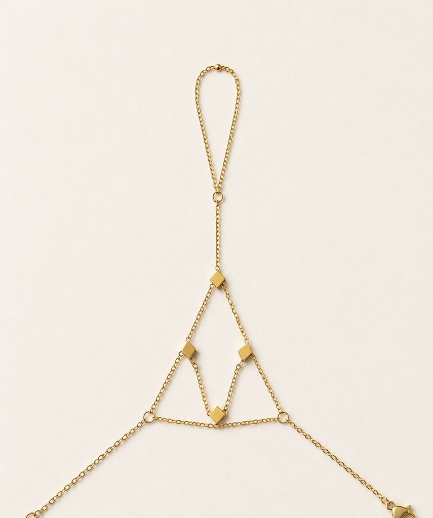 Geo Luxe Hand Chain