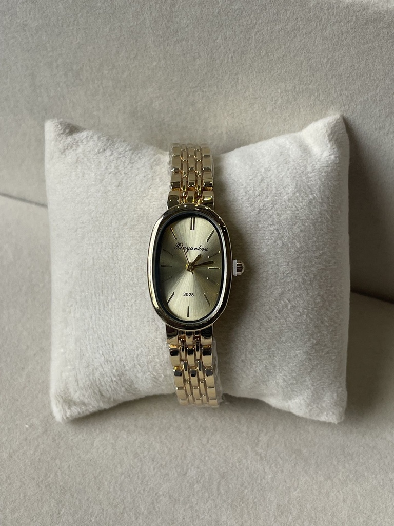 Champagne oval watch