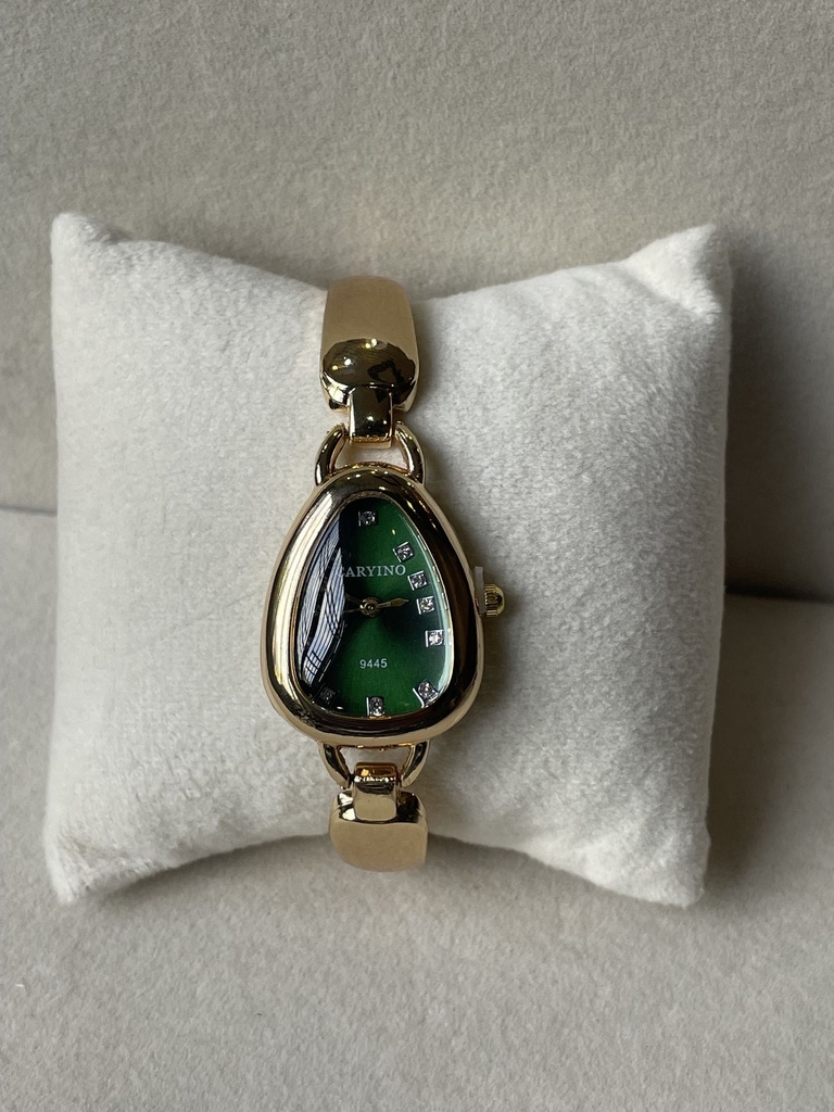 Emerald green serpent watch