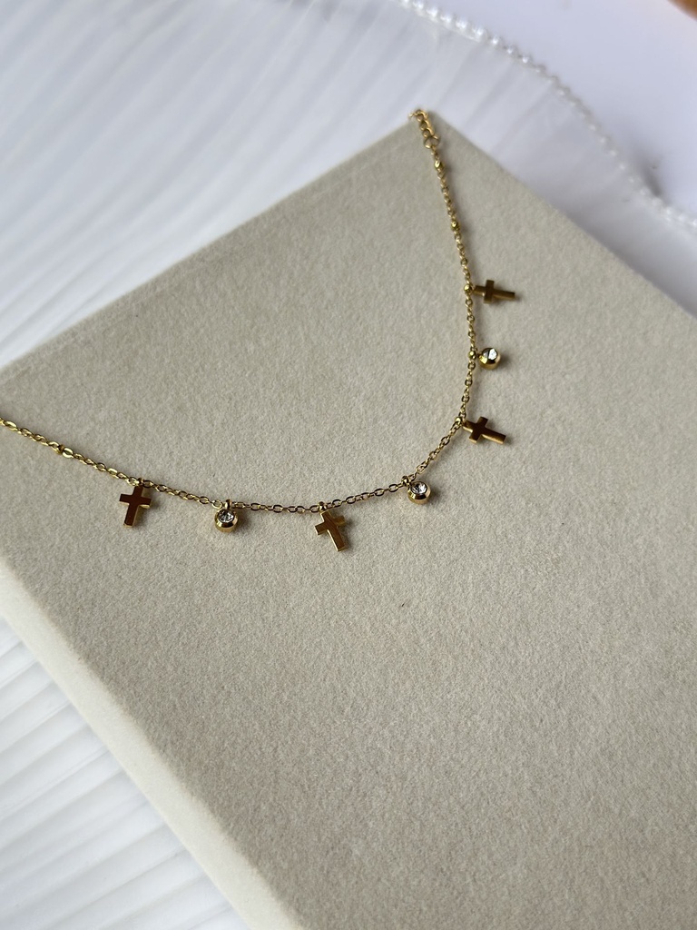 Cross anklet