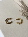 Geo Hoop Earrings