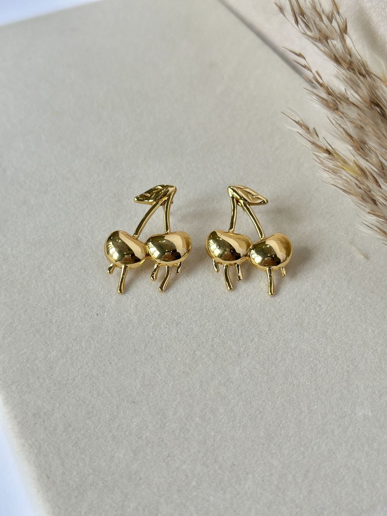 Golden Cherry Studs