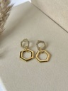 Hexa Glow Drop Earrings